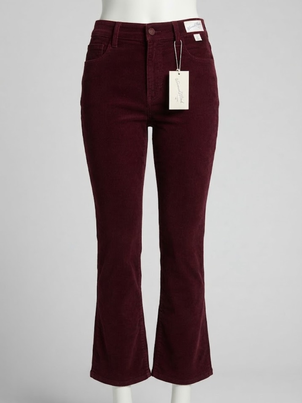 Universal Thread Women's High-Rise Corduroy Flare Jeans in Burgundy